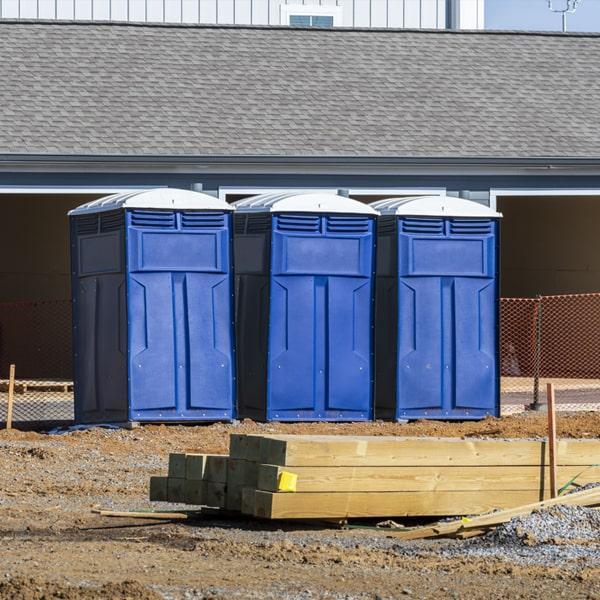 Heavy-duty construction site porta potty in Great Falls, Montana
